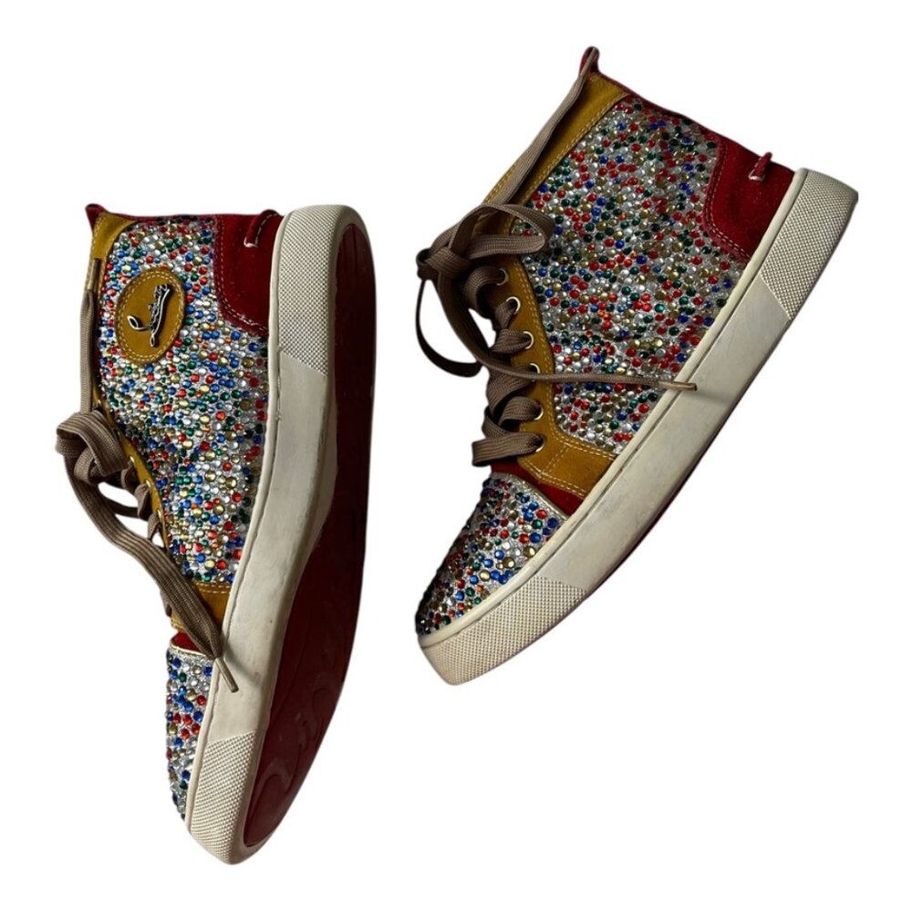 CHRISTIAN LOUBOUTIN BIP BIP WOMAN ORLATO FLAT GLITTER SNEAKERS Size: EU 40, US 9 - Picture 8 of 16